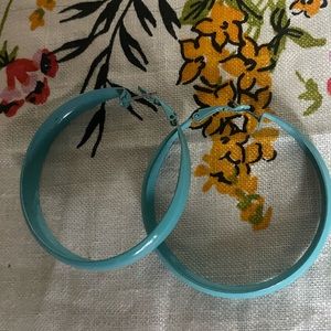 Vintage blue hoops